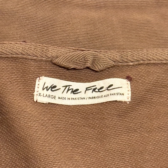 Free People Distressed Cropped Shacket - Picture 2 of 5